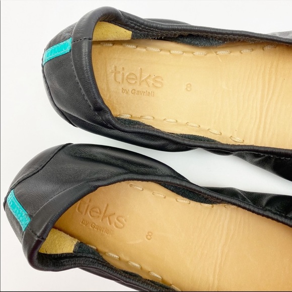 Tieks Leather Ballet Flats: Matte Black Women’s 8 - Picture 3 of 5